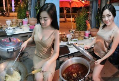 泰國妹Rot Jib穿細肩帶做菜…被封「最辣老闆娘」爆紅後成模特兒