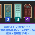 超準心理測驗！憑直覺選「一扇門」 看出哪些人會喜歡你